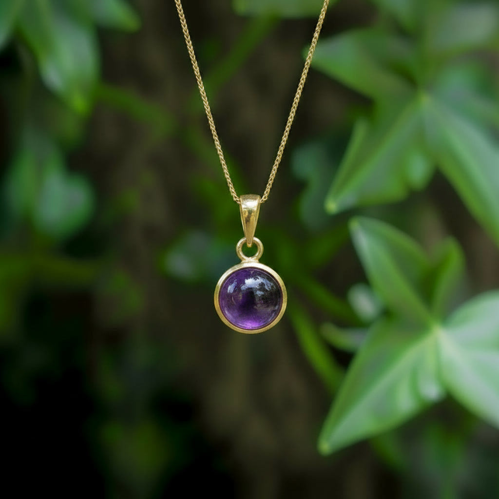 Zenvya - Amethist Ketting - 14K goud