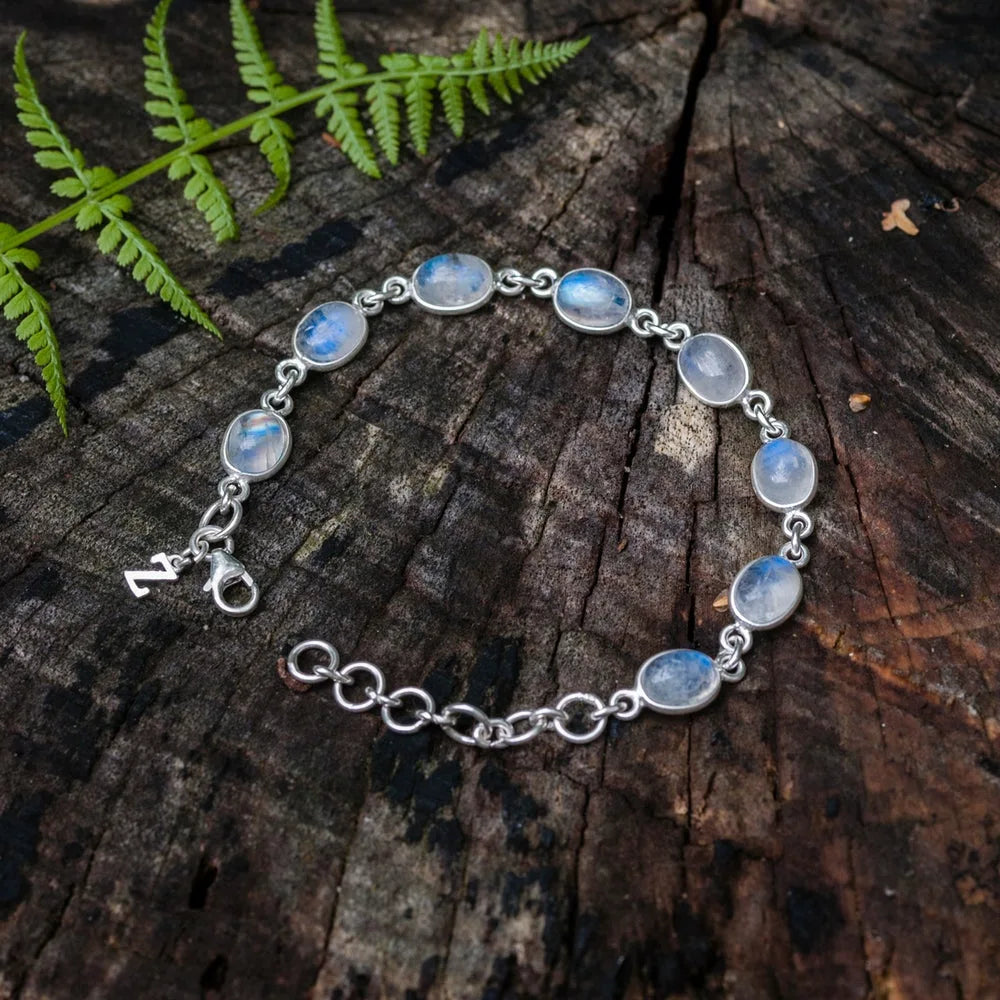 Zenvya - Maansteen Armband - 925 Sterling Zilver
