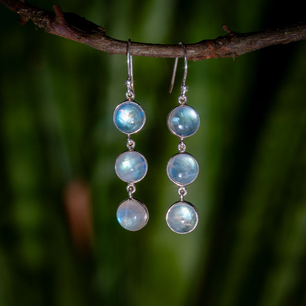Zenvya - Maansteen Oorbellen - 925 Sterling Zilver