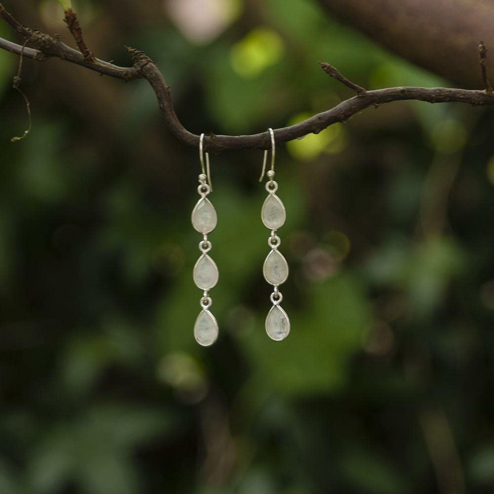 Zenvya - Maansteen Oorbellen - 925 Sterling Zilver