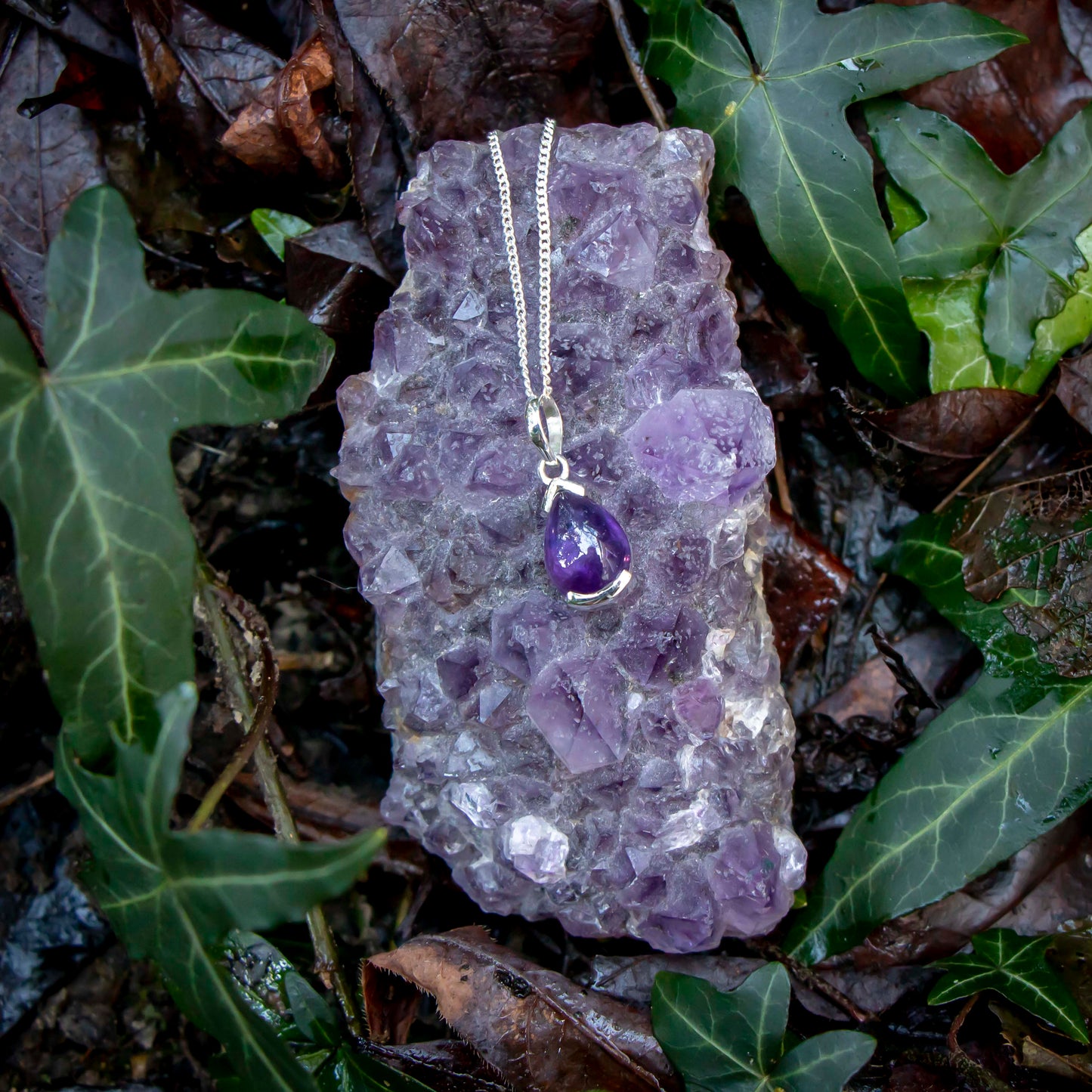 Amethyst Halskette Ravi - 925 Sterling Silber