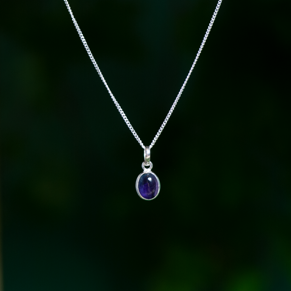 Amethyst Halskette - 925 Sterling Silber