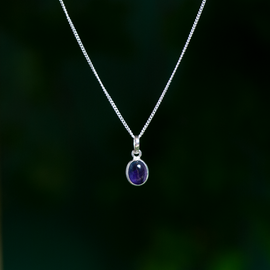 Amethyst Halskette - 925 Sterling Silber