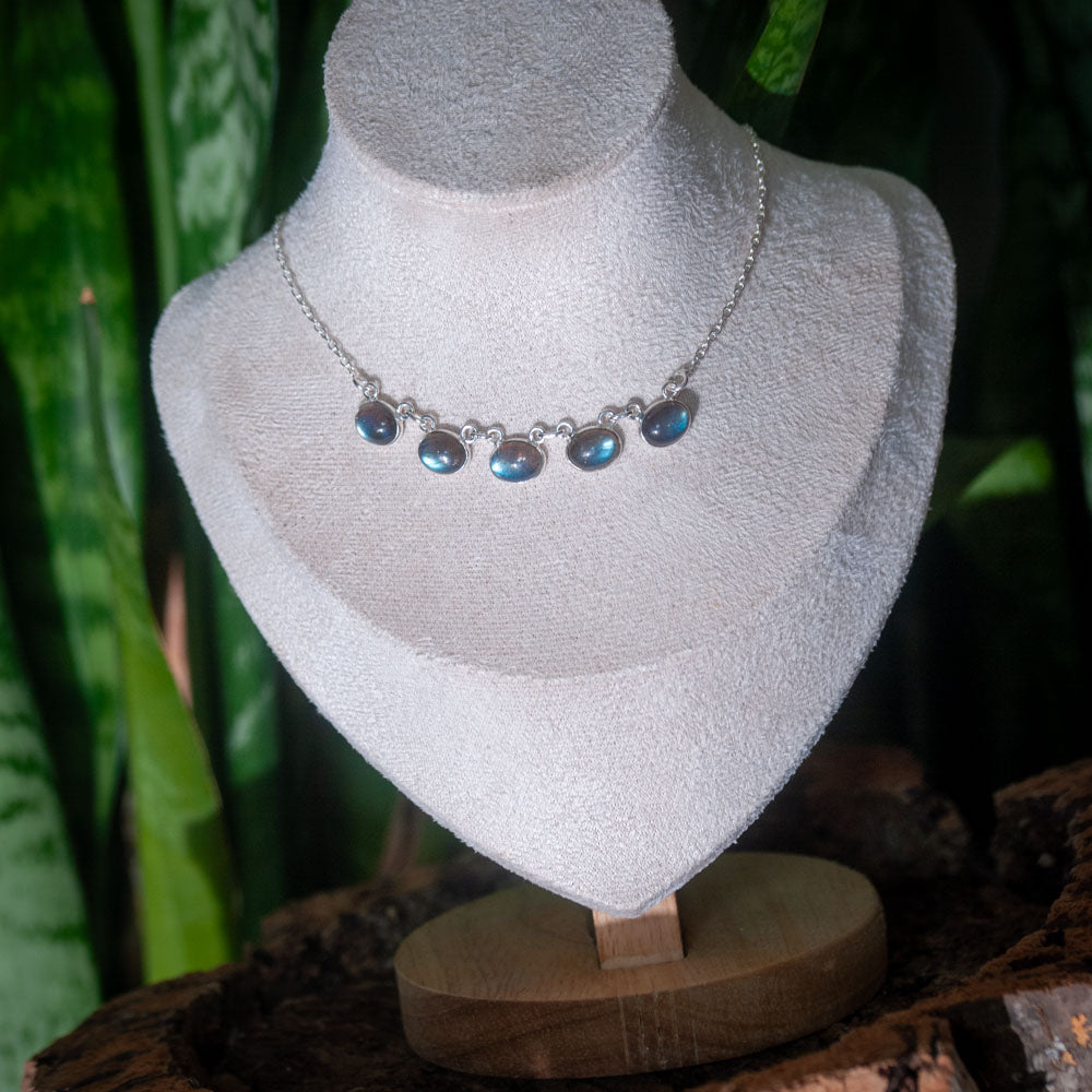 Labradorit Kette – 925 Sterling Silber