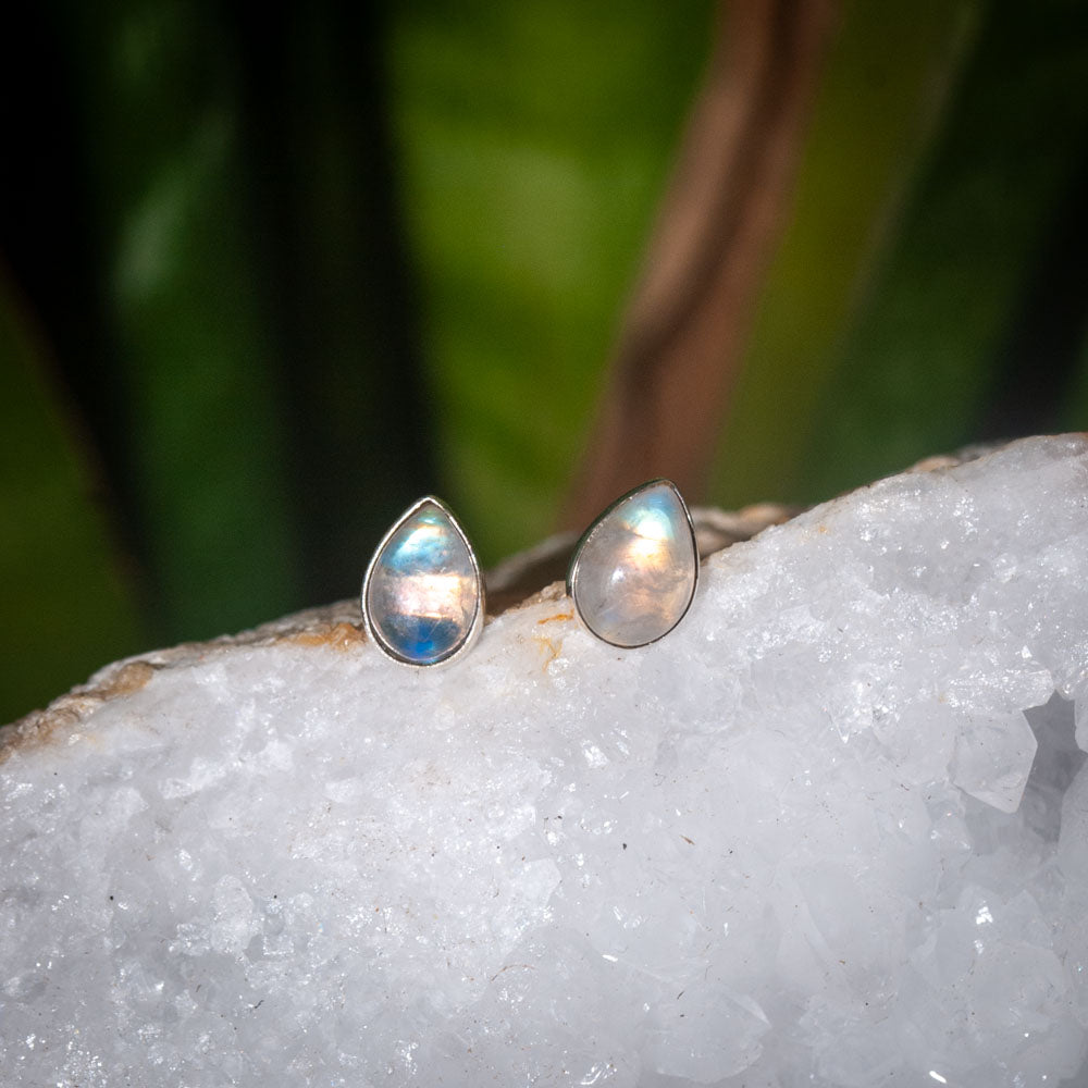 Mondstein Ohrringe – 925 Sterling Silber