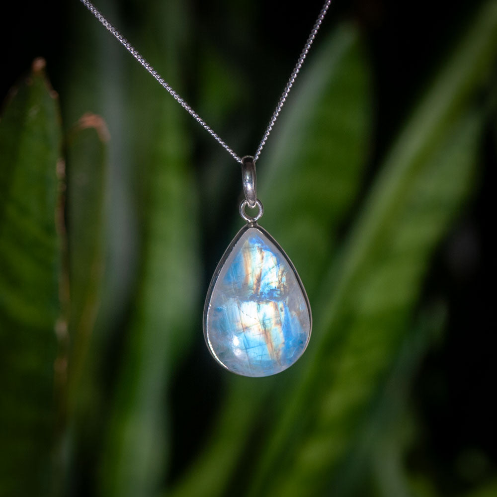 Mondstein Kette – 925 Sterling Silber