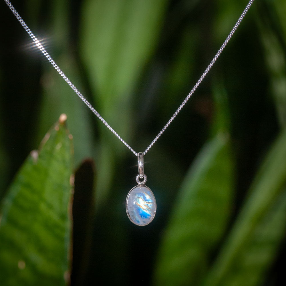 Mondstein Kette – 925 Sterling Silber