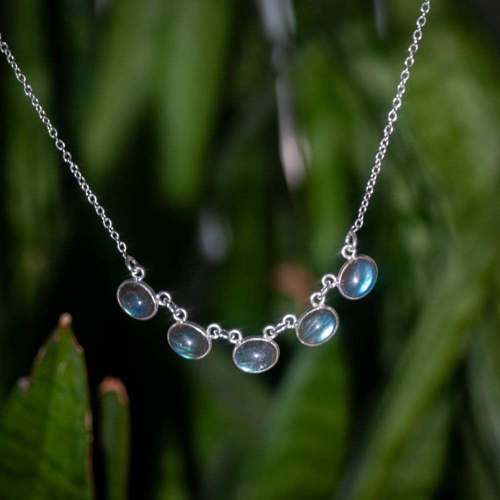 Labradorit Kette – 925 Sterling Silber