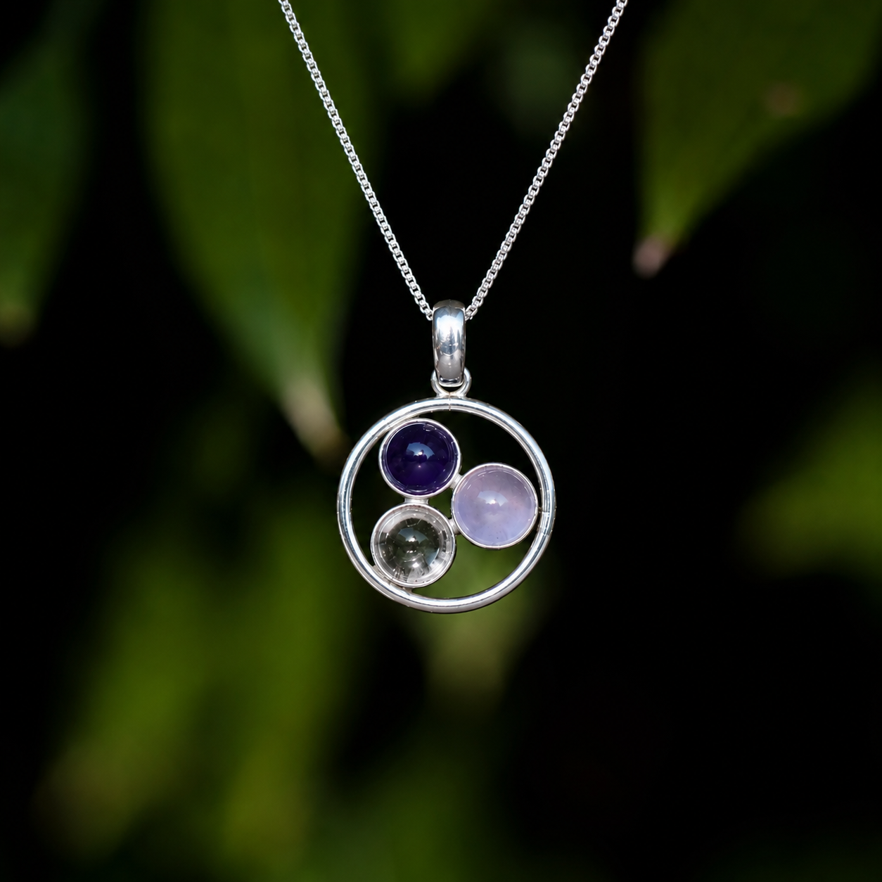 Zenvya - Gouden Driehoek Ketting - 925 zilver