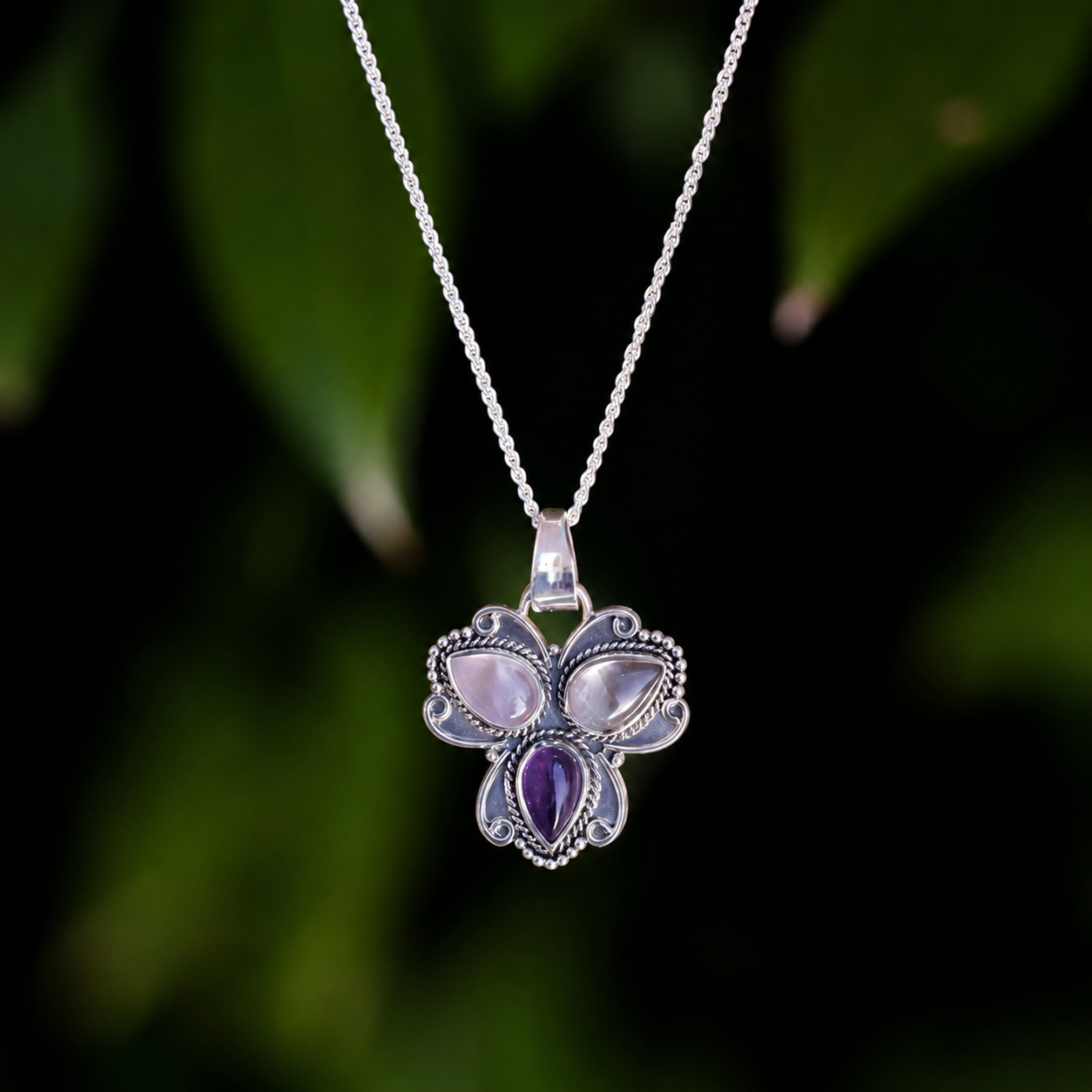 Zenvya - Gouden Driehoek Ketting - 925 zilver