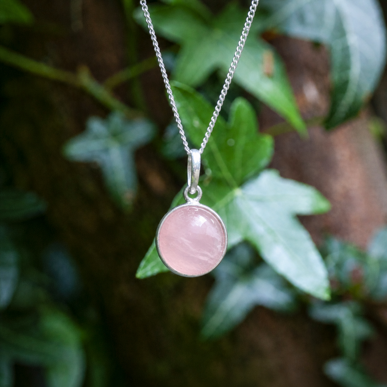 Zenvya - Rozenkwarts Ketting - 925 zilver