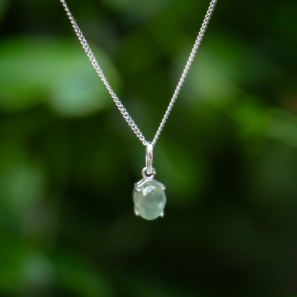 Prehnit Kette – 925 Sterling Silber