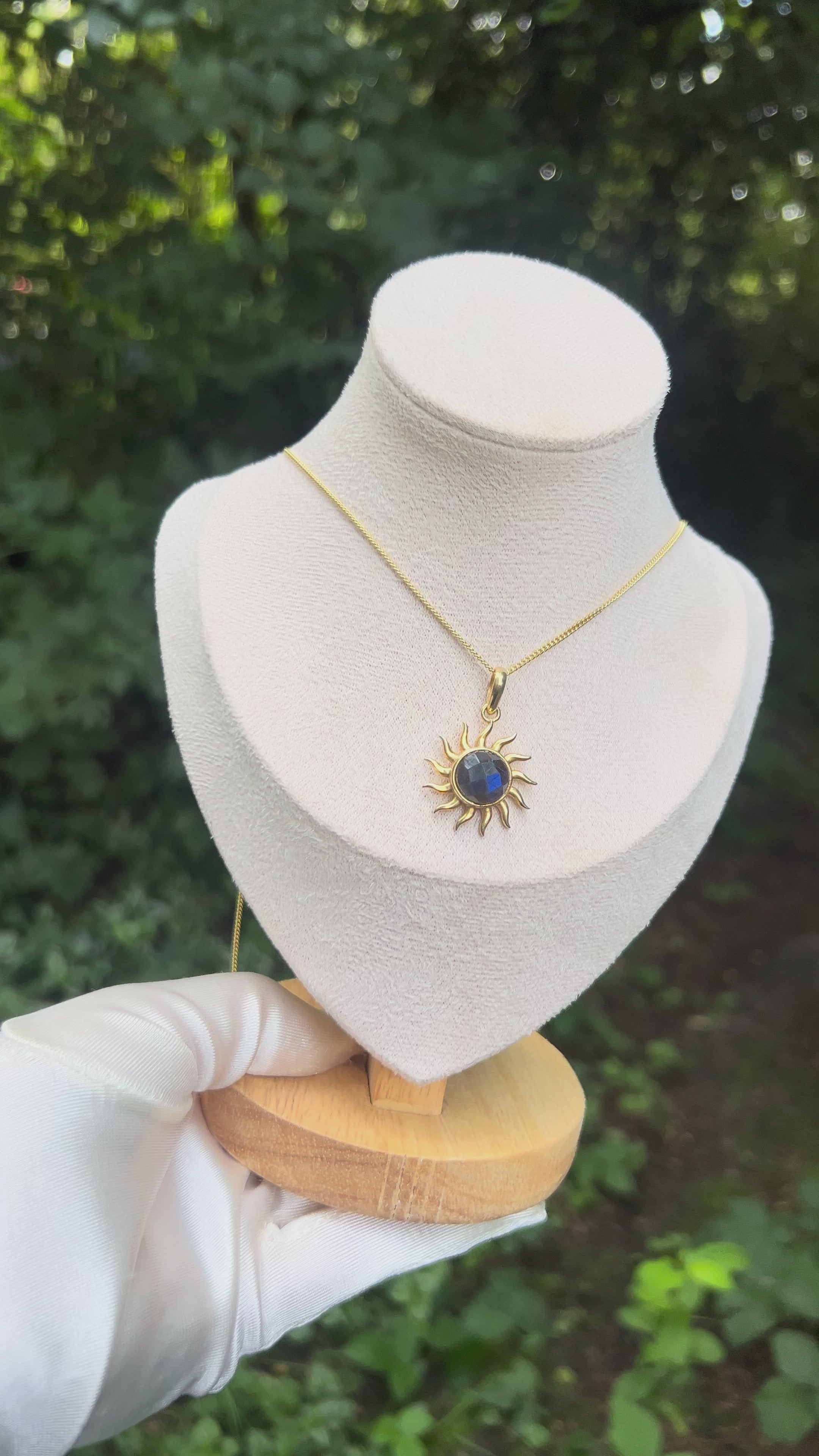 Zenvya - Labradoriet Ketting - Gold Plated