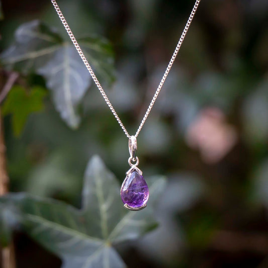 Amethyst Halskette Ravi - 925 Sterling Silber