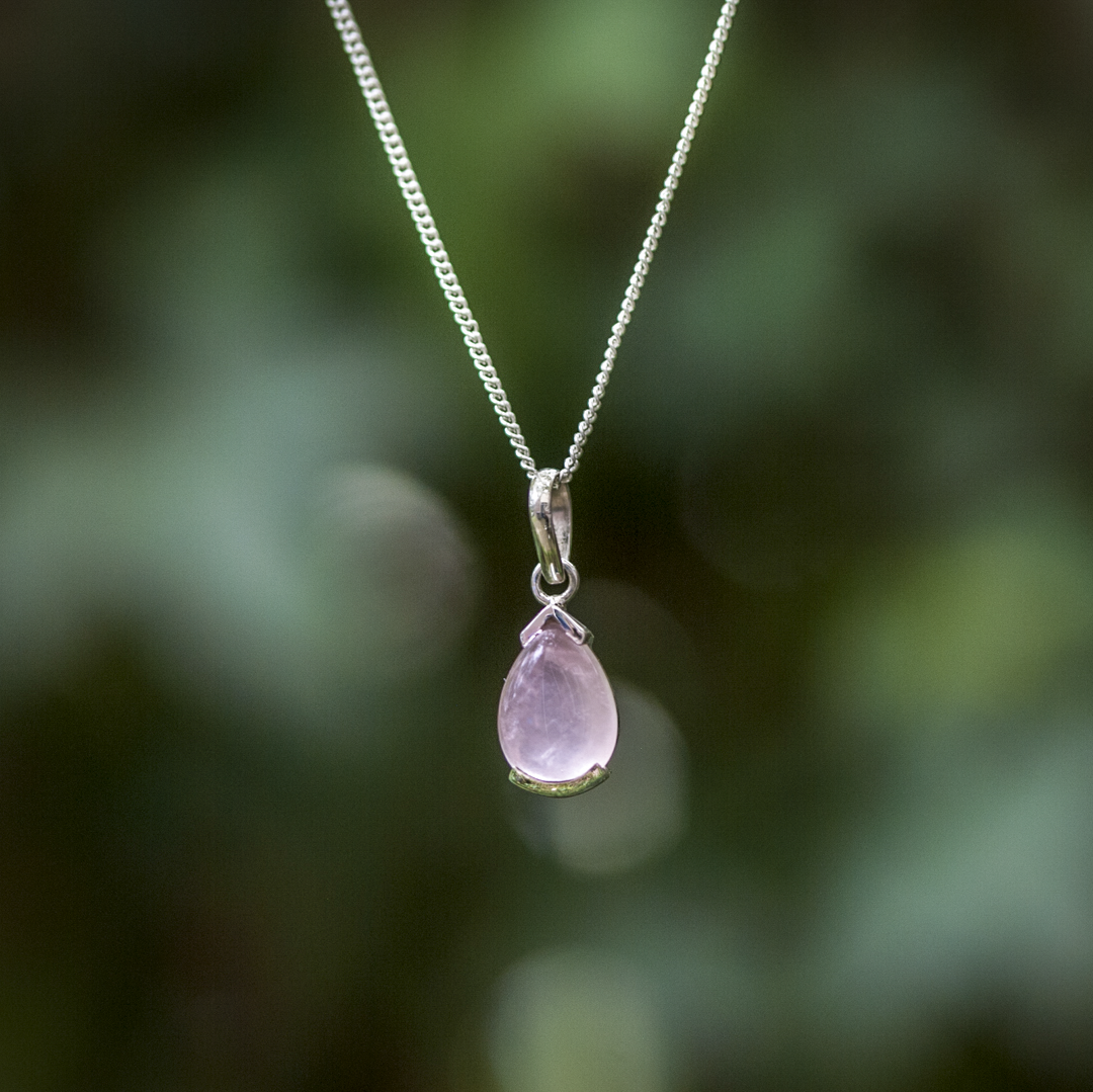 Zenvya - Rozenkwarts Ketting - 925 Sterling Zilver